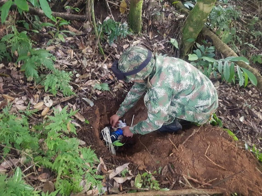 Localización de los AEI. Foto: Ejército colombiano.