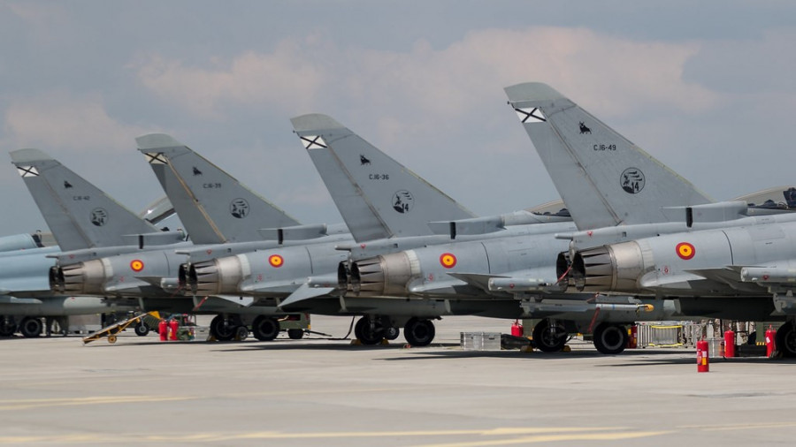 Cazas de combate Eurofighter. Foto: Emad