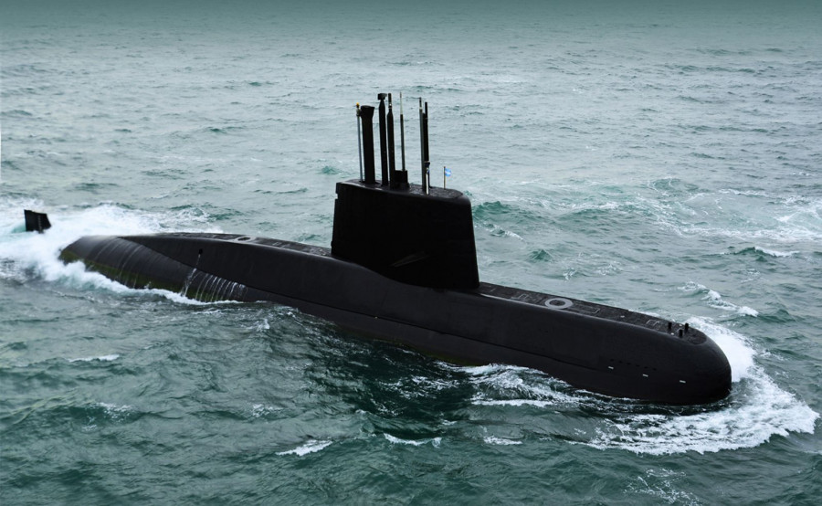 El submarino ARA San Juan. Foto: Armada Argentina.