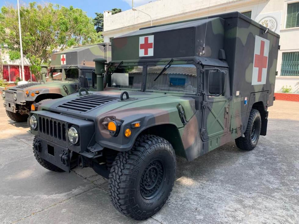 Las dos Hummer transformadas por el Ejército Argentino. Foto: Ejército Argentino