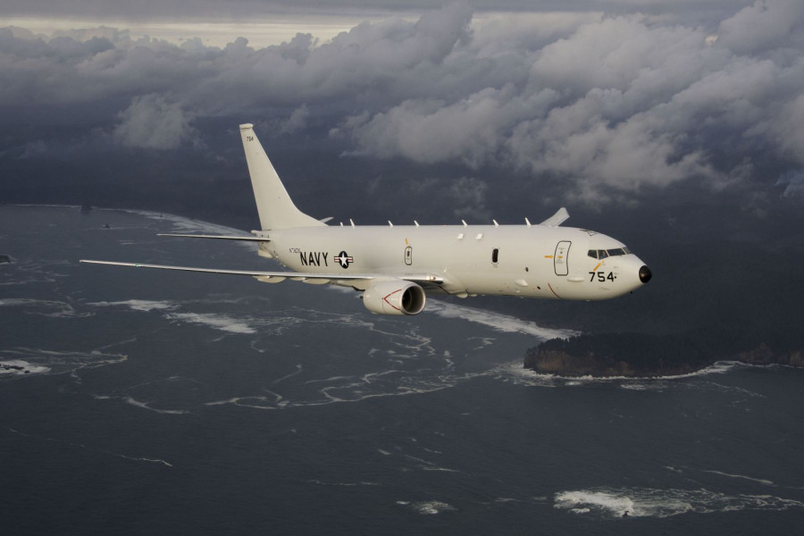 Avión de patrulla marítima P-8A Poseidon. Foto: Boeing