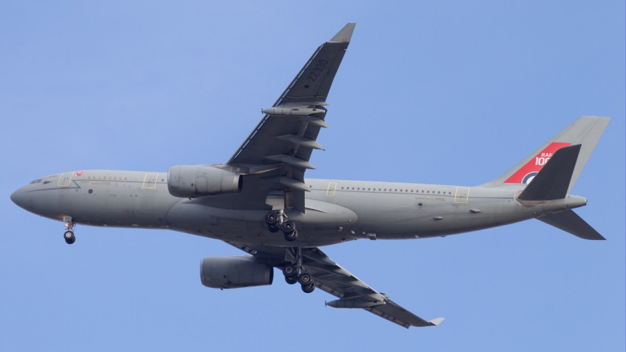 El A330 MRTT de la RAF. Imágenes: Thiago Pereira Machado  Felipe Caixeta.