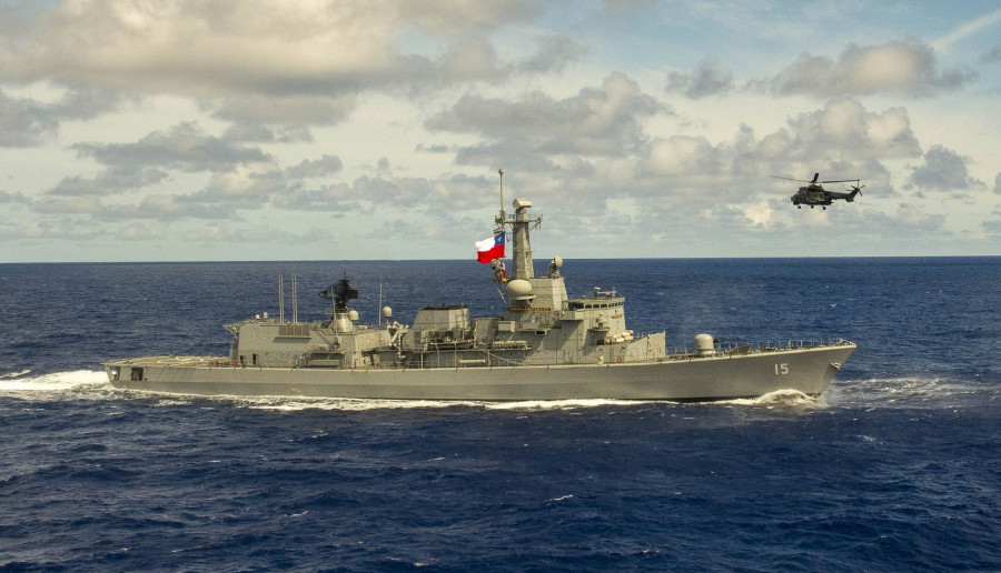 Fragata multipropósito clase M FF-15 Almirante Blanco. Foto: Armada de Chile