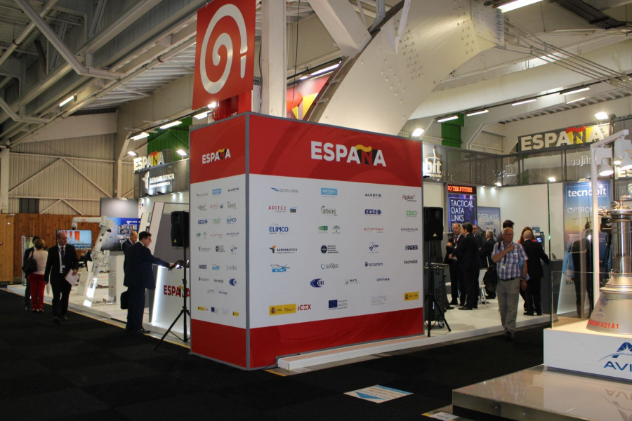 Pabellón español en Paris Air Show 2017. Foto: Infodefensa.com
