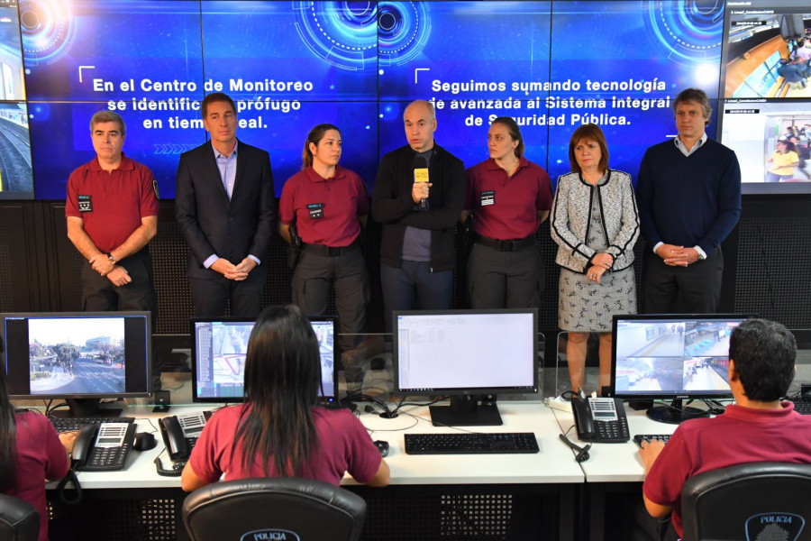 Acto de presentación del Sistema de Reconocimiento Facial de Prófugos SRFP Foto: Gobierno de la Ciudad de Buenos Aires