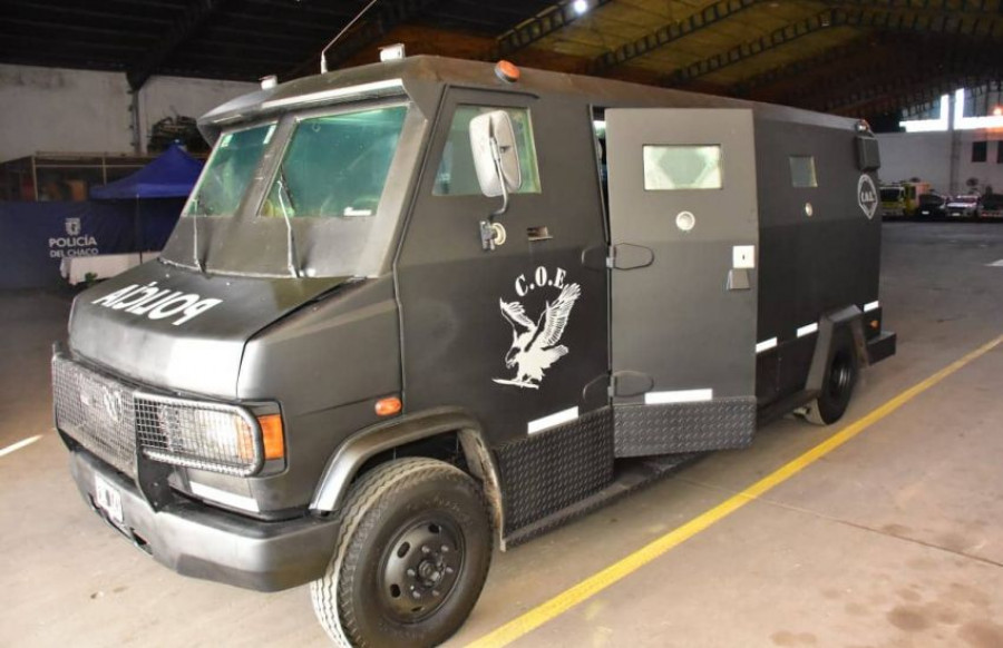 Nuevo vehículo del COE de la policía de Chaco Foto: Gobernación de Chaco.
