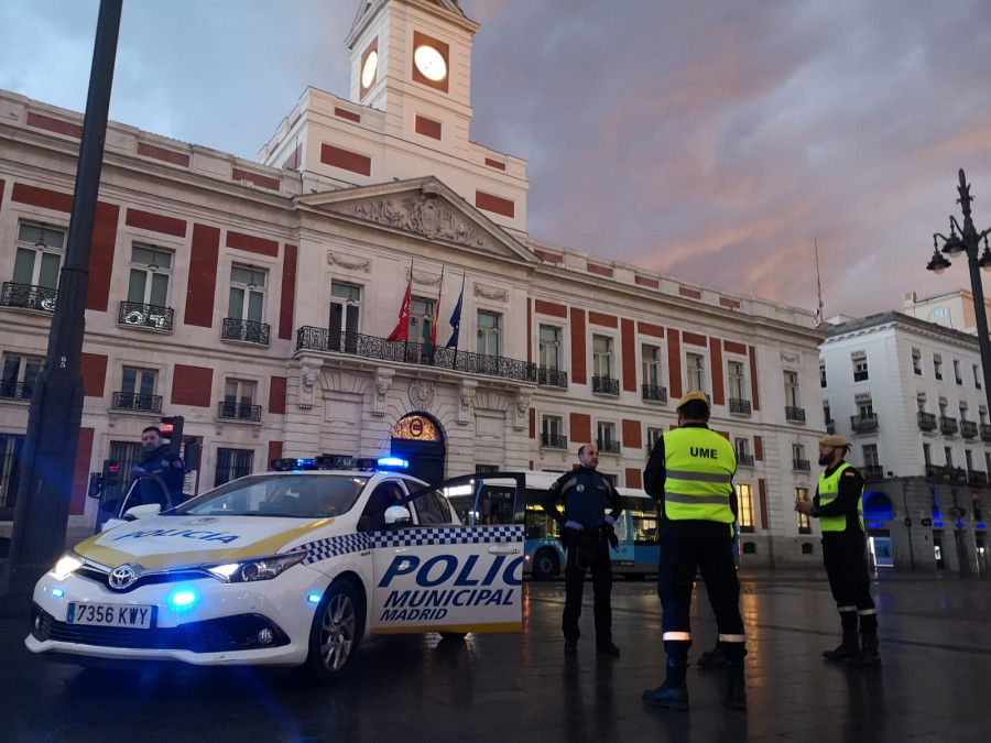 Efectivos de la UME en Madrid. Foto: Ministerio de Defensa