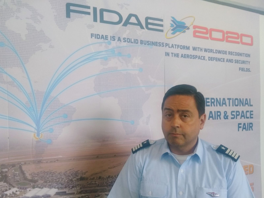 El coronel de aviación chileno Raúl Mera Vargas, director ejecutivo de FIDAE 2020