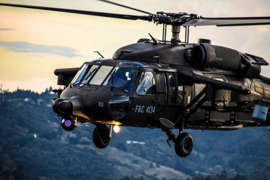 El Cacom-5 cuenta con los Sikorsky AH-60L Arpía IV. Foto: Fuerza Aérea Colombiana