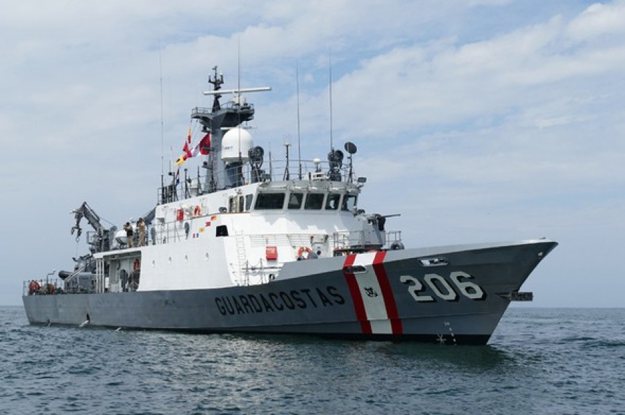 La patrullera marítima BAP Río Piura en aguas de la costa norte peruana. Foto: Marina de Guerra del Perú.
