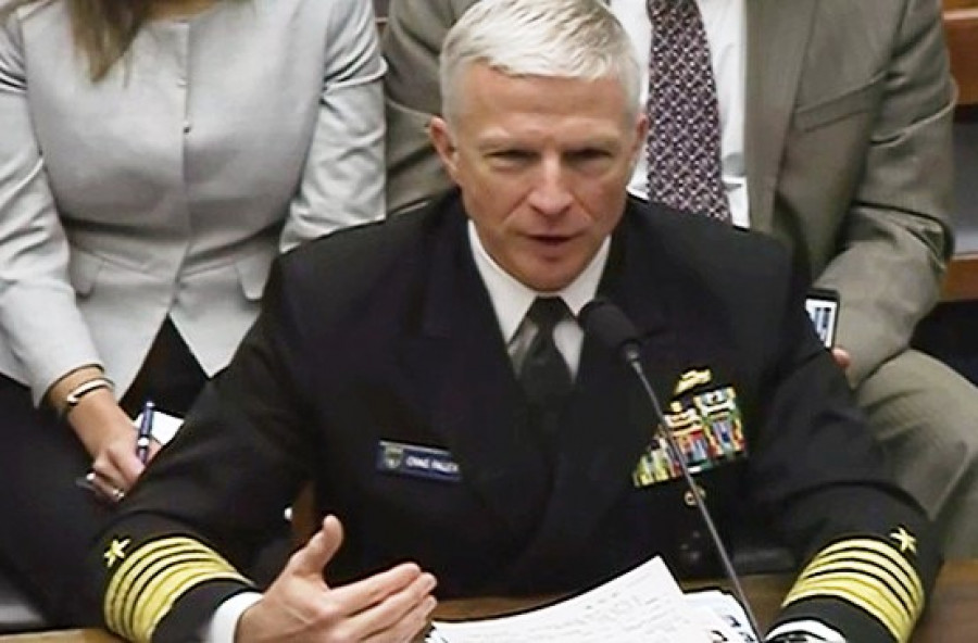 El almirante Craig S. Faller durante su comparecencia en el Congreso estadounidense. Foto: U.S. Southern Command