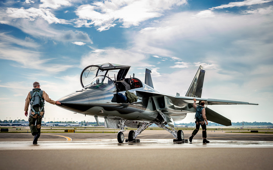 Avión T-X de Boeing y Saab. Foto: Boeing