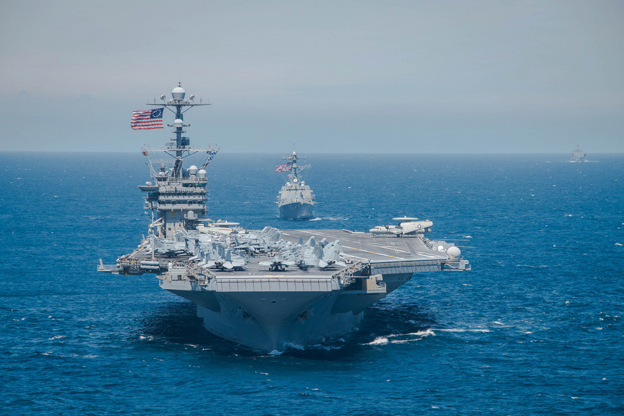 El portaaviones representa la herramienta de proyección militar de Estados Unidos. Foto: US Navy