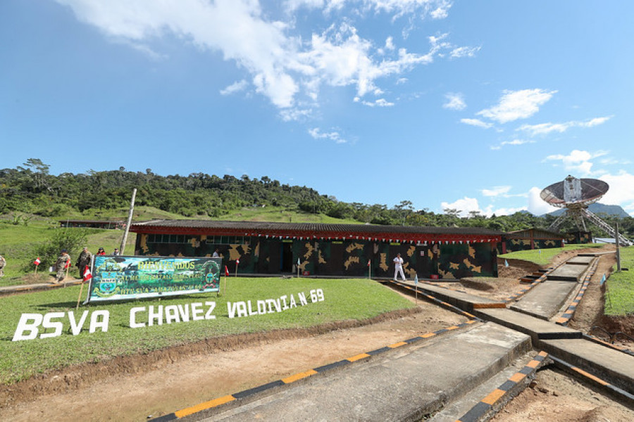 Instalaciones del Batallón de Infantería de Selva N° 69, en la región Amazonas. Foto. Ministerio de Defensa del Perú.