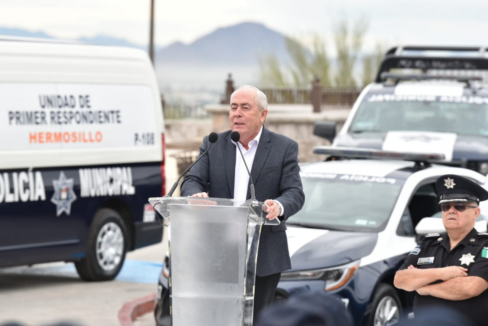 Secretario Leonel Efraín Cota Montaño. Foto: Secretaría de Seguridad y Protección Ciudadana