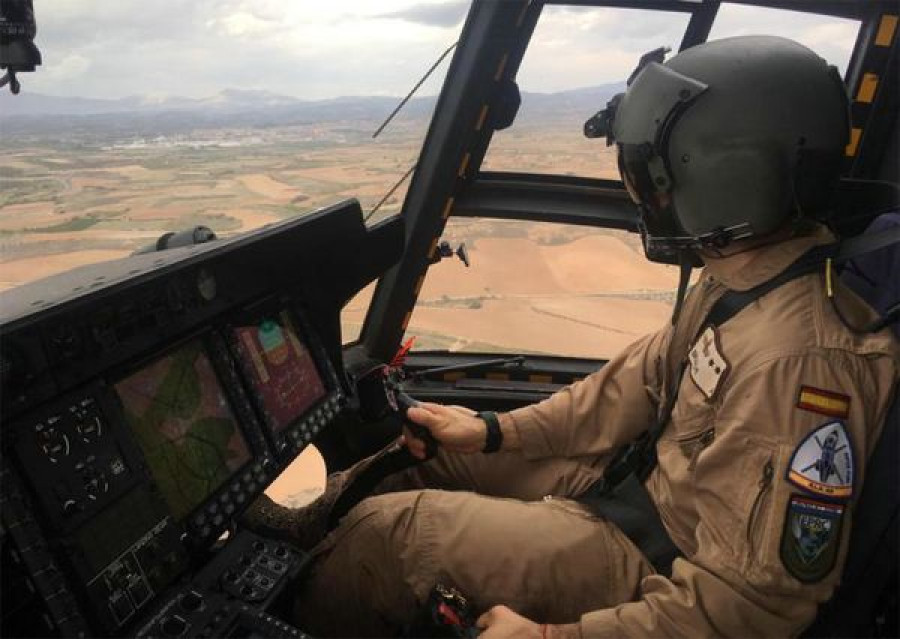 Práctica de uno de los militares del Ejército del Aire. Foto: Ejército de Tierra