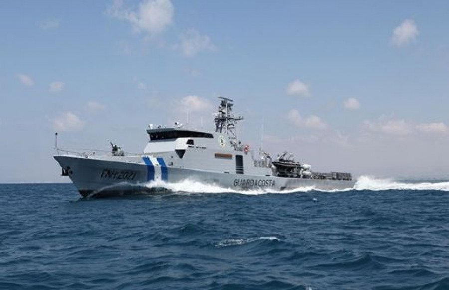 La OPV-62M se encuentra en ruta en el Atlántico hacia Honduras.