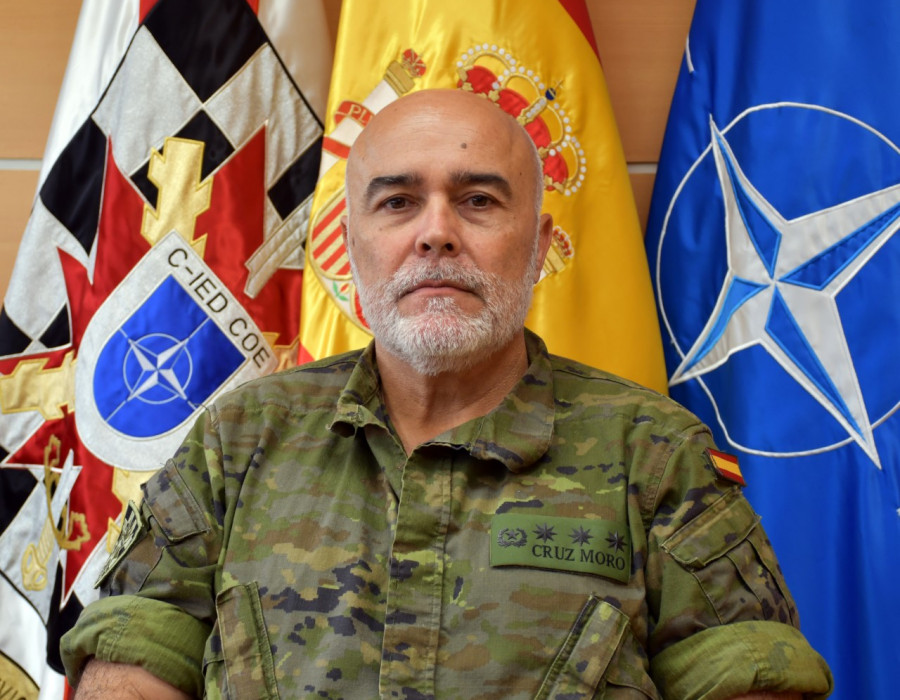 Director del C-IED CoE, coronel José Antonio Cruz Moro. Foto: C-IED CoE