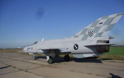 Caza MiG 21 croata. Foto: Ministerio de Defensa de Croacia