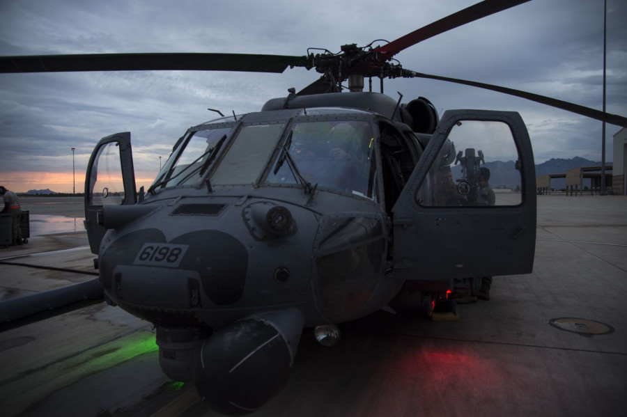 Los pilotos chilenos volaron en uno de los HH-60G Pave Hawk de la USAF. Foto: Angela Ruiz, USAF