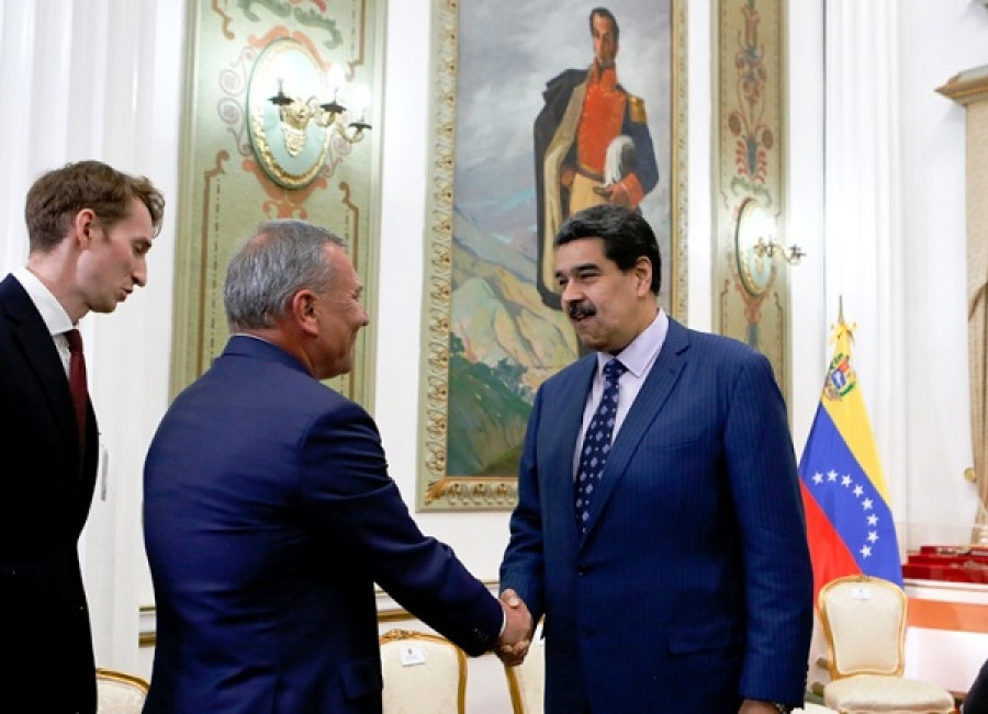 Maduro recibe al viceprimer ministro ruso Yuri Borisov. Foto: Prensa Presidencial.