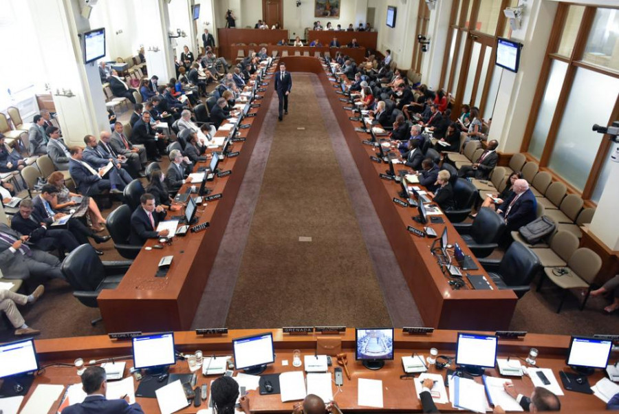 Sesión de la OEA. Foto OEA