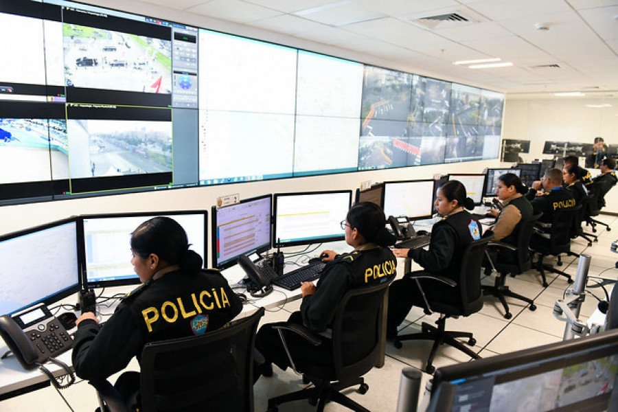 Centro de Comando, Control, Comunicación y Cómputo C4 de la PNP. Foto: Ministerio del Interior del Perú