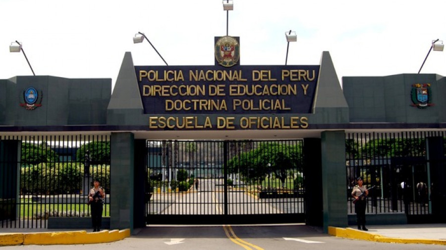 Escuela de Oficiales de la Policia Nacional de Chorrillos. Foto: Ministerio del Interior del Perú.