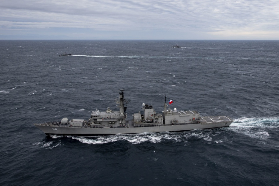 Fragata antisubmarina chilena Type 23 FF-06 Almirante Condell. Foto: Armada de Estados Unidos