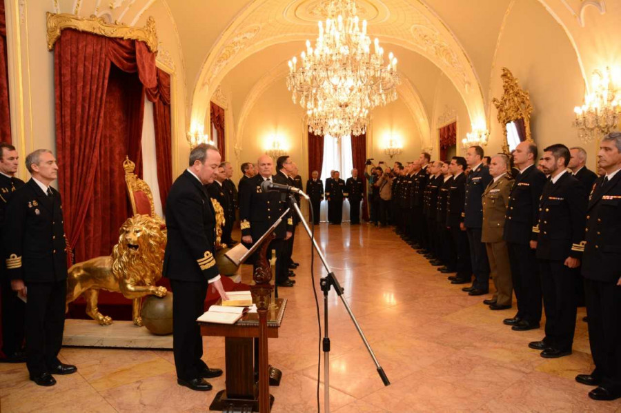 Toma de posesión del vicealmirante Sobrino como Almart. Foto: Armada española