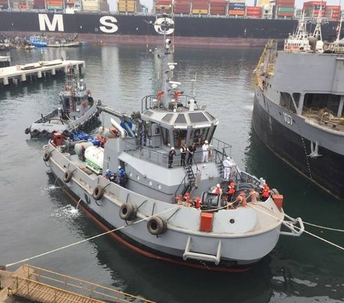 El remolcador auxiliar de salvamento BAP Morales. Foto: Marina de Guerra del Perú.