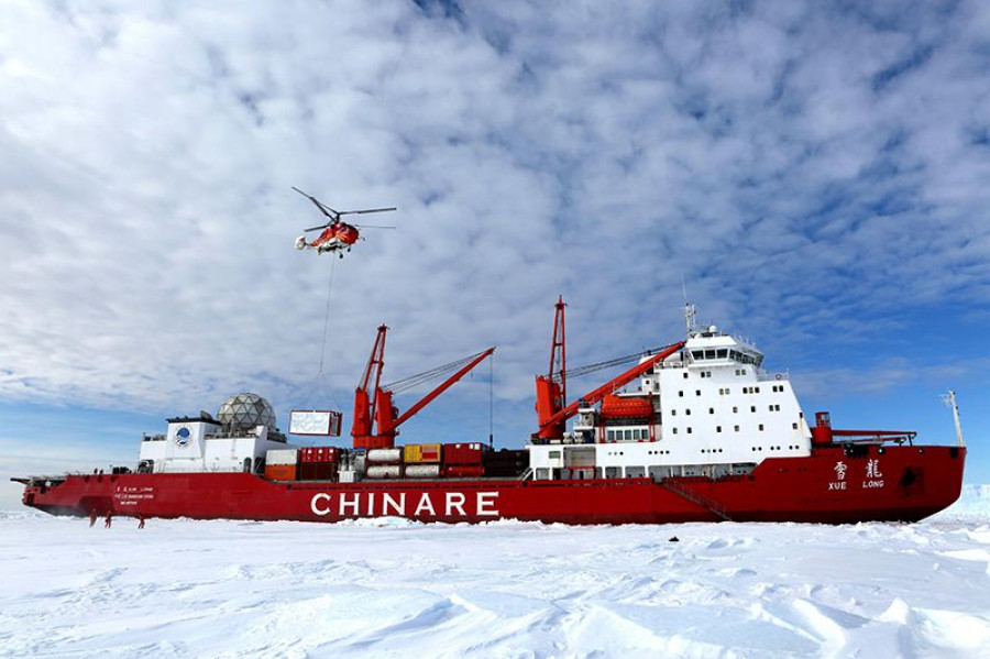 La idea es transportar desde la ciudad chilena materiales y personal. Foto: Liu Shiping  Xinhua