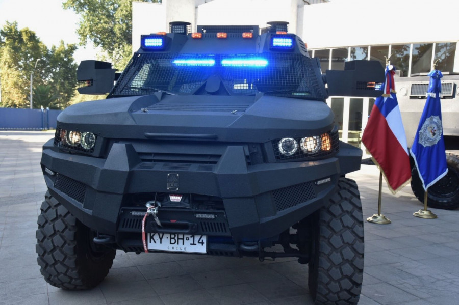 La BRTM incorporó recientemente los vehículos blindados IAS Testudo para tareas tácticas de alto riesgo. Foto: Intendencia Metropolitana