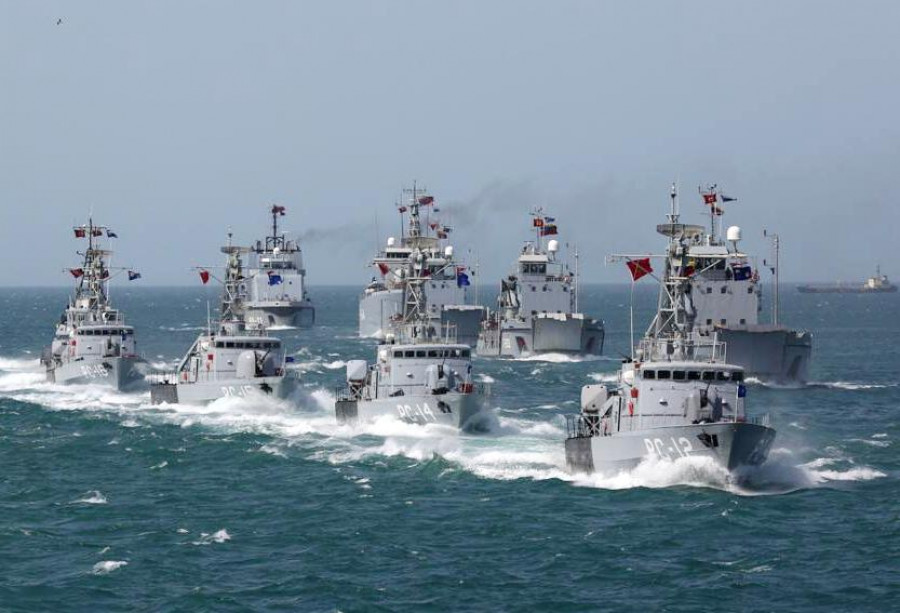 Unidades navales desplegadas en el golfo de Venezuela. Foto: Armada de Venezuela.