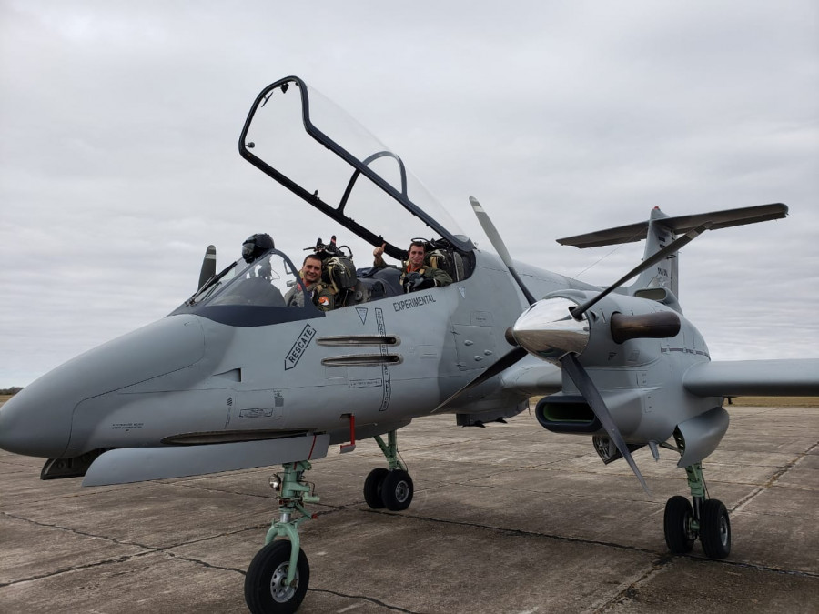 El IA-58 Féniz, la modernización del Pucará.Foto: Ministerio de Defensa