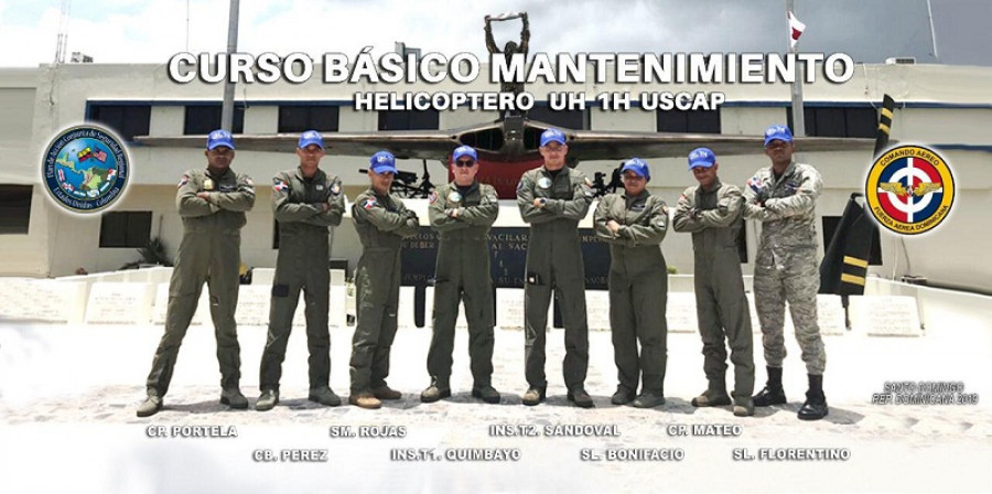 Suboficiales Colombianos y Dominicanos. Foto FAC