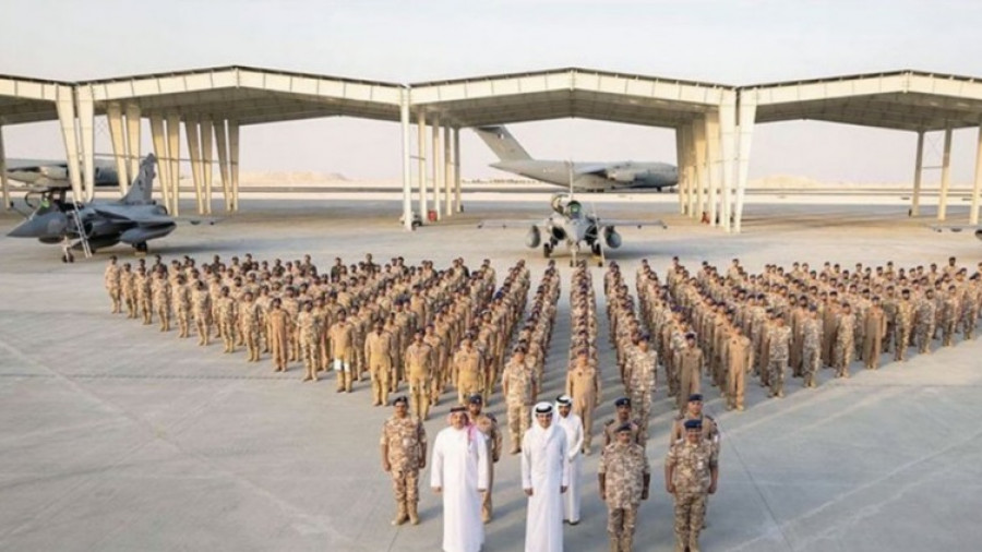 Recepción de aviones Rafale en Catar. Foto: Ministerio de Defensa de Catar