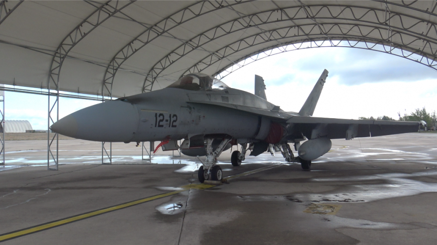 F-18 del Ala 12 en Torrejón de Ardoz. Foto: Infodefensa.com