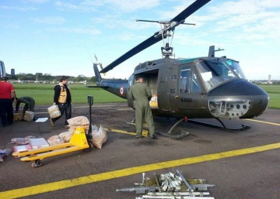 Un UH-1H Iroquois de la Fuerza Aérea Paraguaya como el accidentado. Foto: FAP.