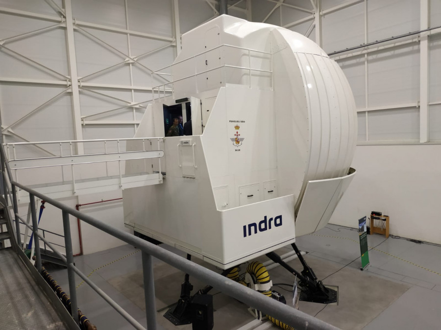 Simulador del NH90 diseñado por Indra. Foto: Ejército del Aire