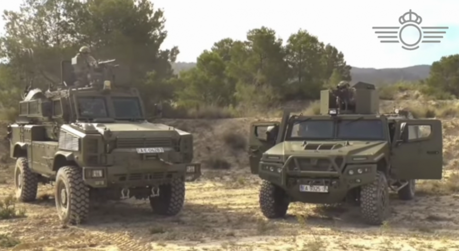 Nuevos vehículos Rg-31 y Vamtac ST5. Foto: Ejército del Aire