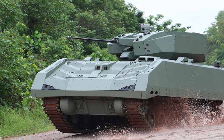 Blindado Hunter AFV. Foto: ST Engineering