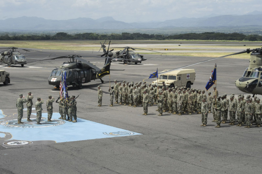 Trasmisión de mando de la Fuerza Bravo en la base aérea 'Soto Cano', Honduras. Foto: U.S. Southern Command.