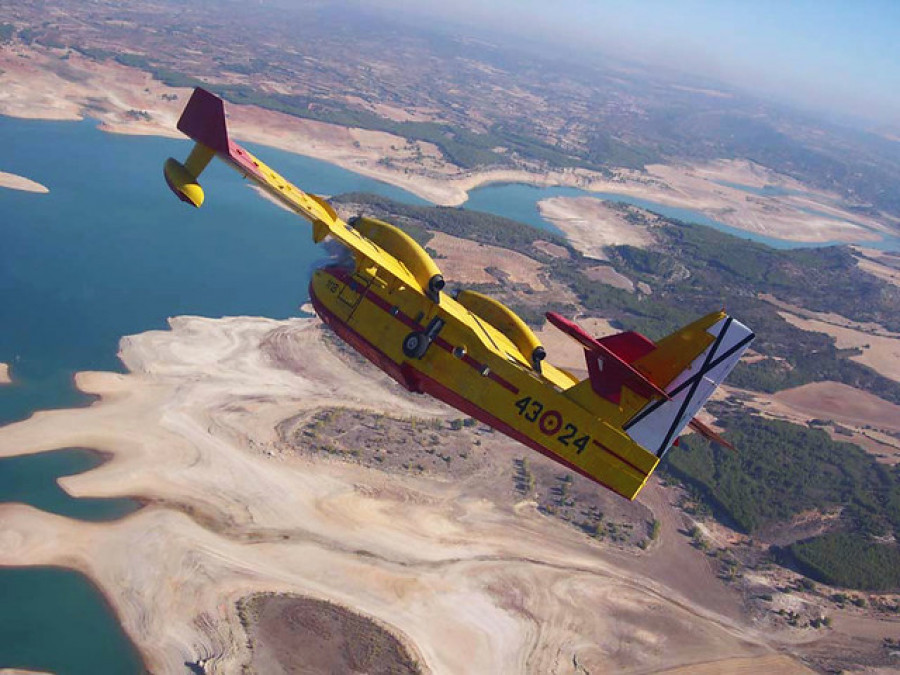 Avión anfibio Canadiar. Foto: Ejército del Aire