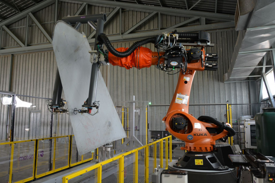 El robot de inspecciones por ultrasonidos de Tecnatom. Foto: Ejército del Aire
