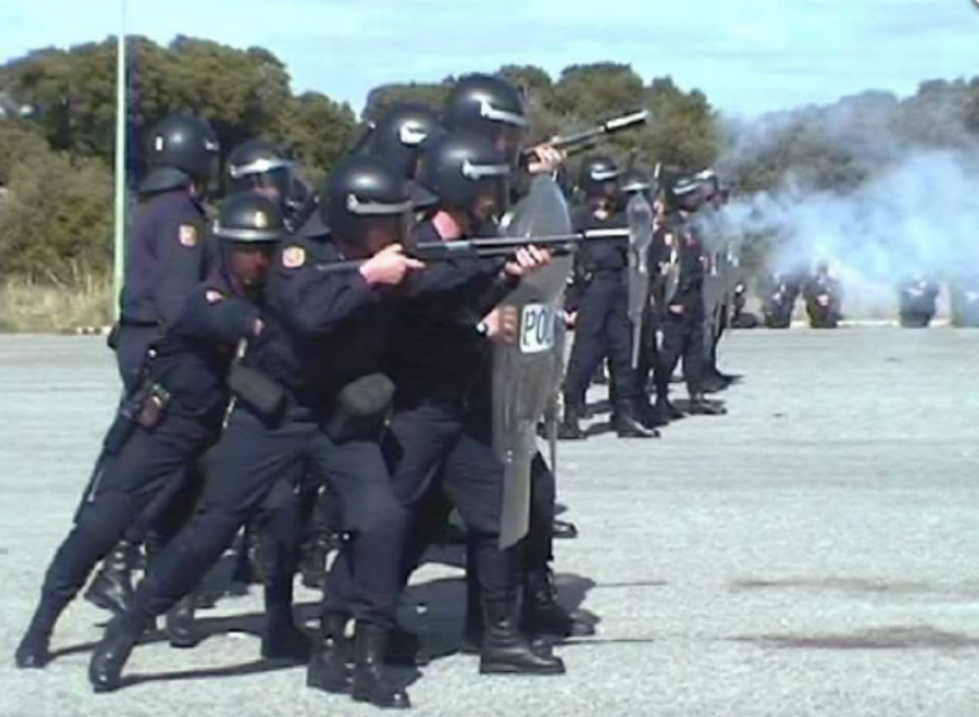 Material de defensa para unidades de intervención policial