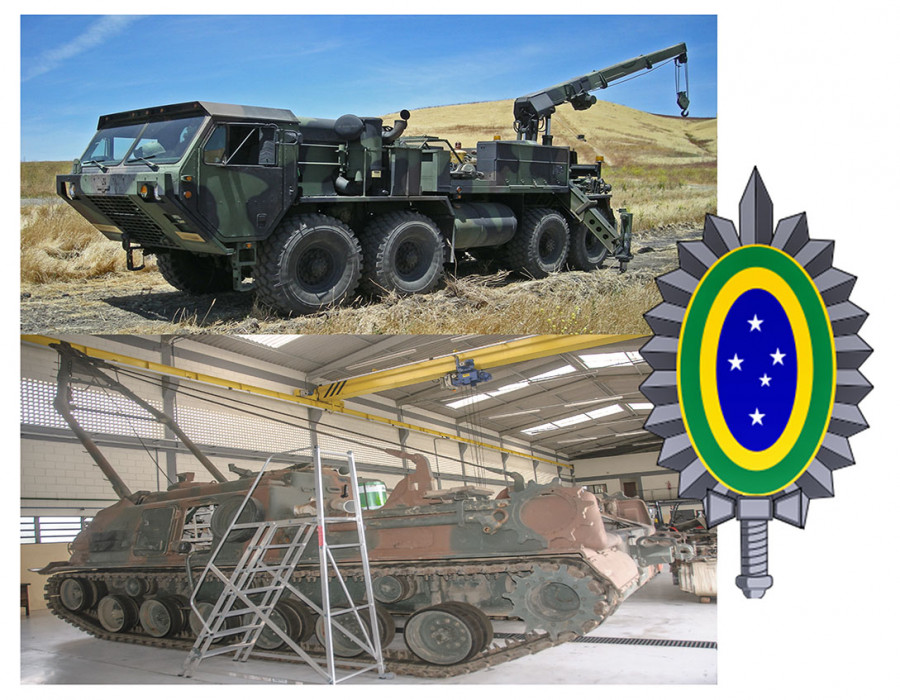 Veículos de socorro sobre esteiras e sobre rodas via FMS para o Brasil
