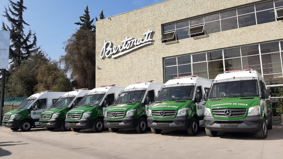 Parte de la nueva flota está lista para la entrega a Carabineros de Chile. Foto: Bertonati