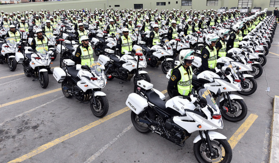 Motos Yamaha de 600 CC de la Policía Nacional del Perú. Foto: Ministerio del Interior del Perú
