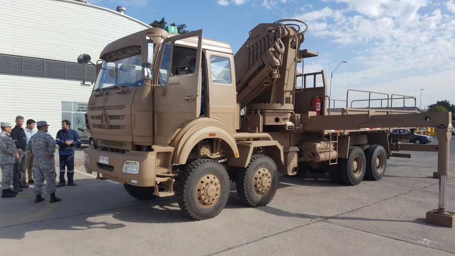 Beiben-Truck 4840 8x8 de la Fuerza Aérea de Chile. Foto: Beiben